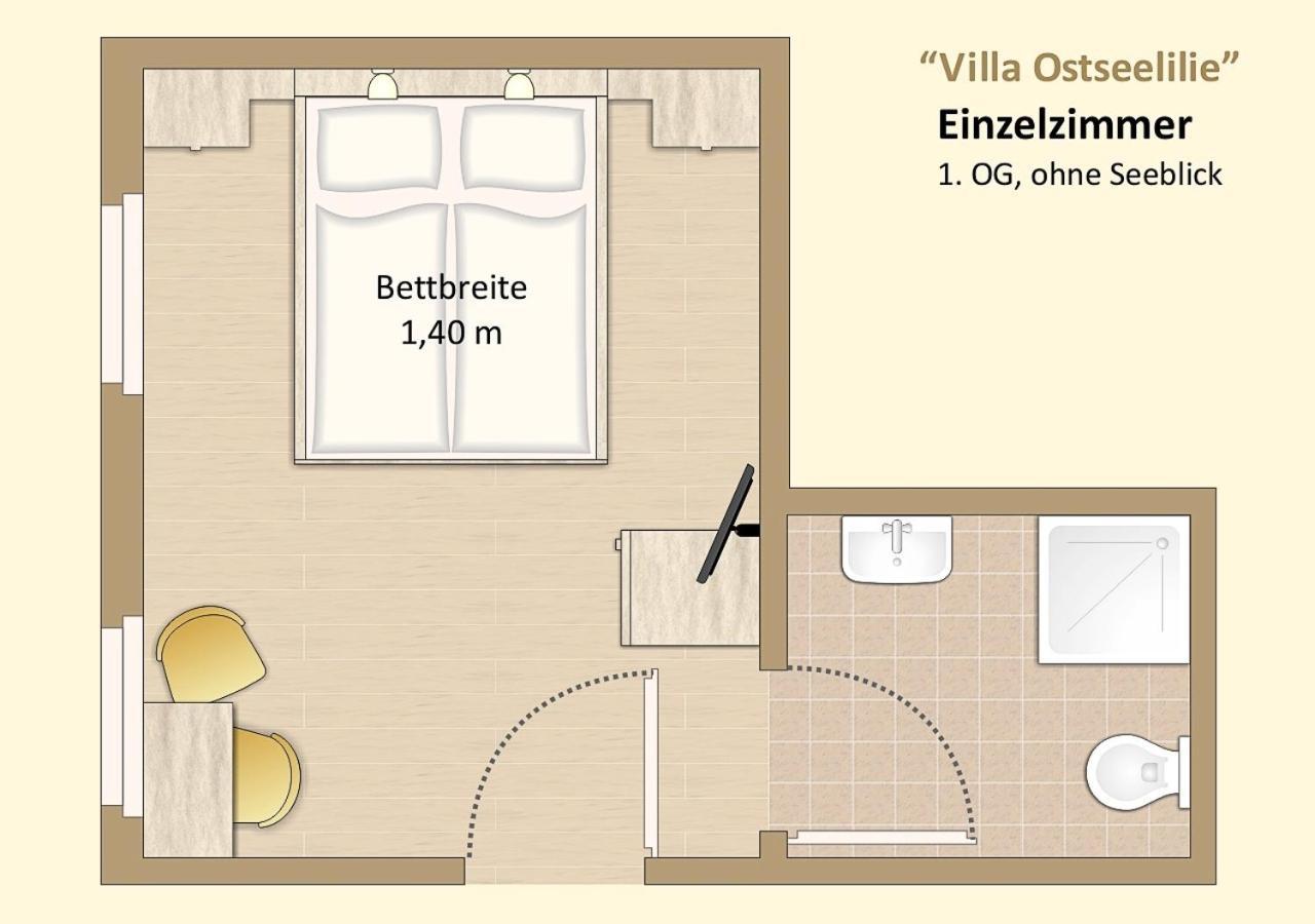 Ferienzimmer In Der Villa Ostseelilie Засниц Экстерьер фото